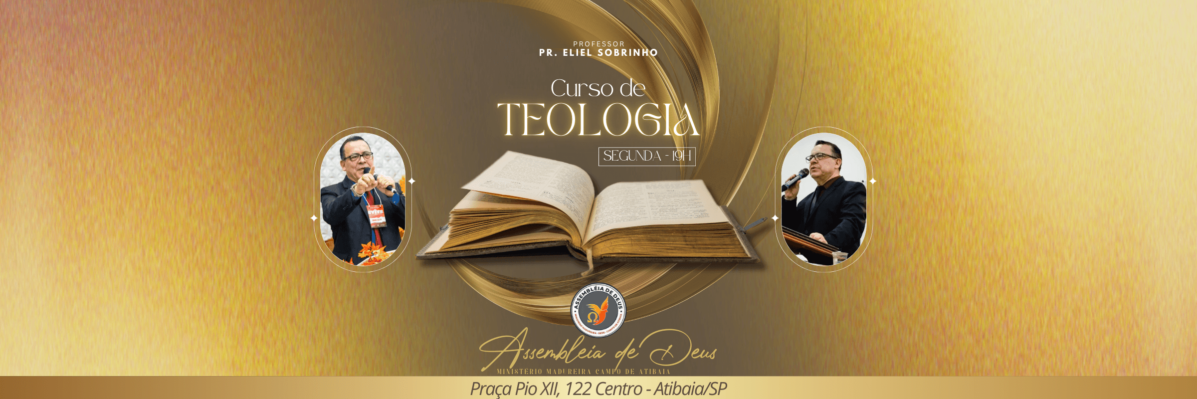 Banner do Curso de Teologia da AD Madureira Atibaia