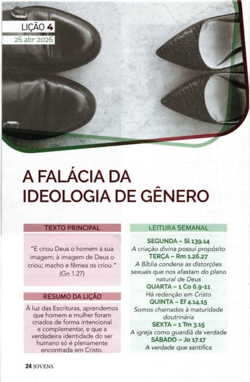 Arte da lição 4 — A Falácia da Ideologia de Gênero