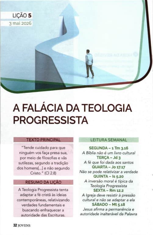 Arte da lição 5 — A Falácia da Teologia Progressista