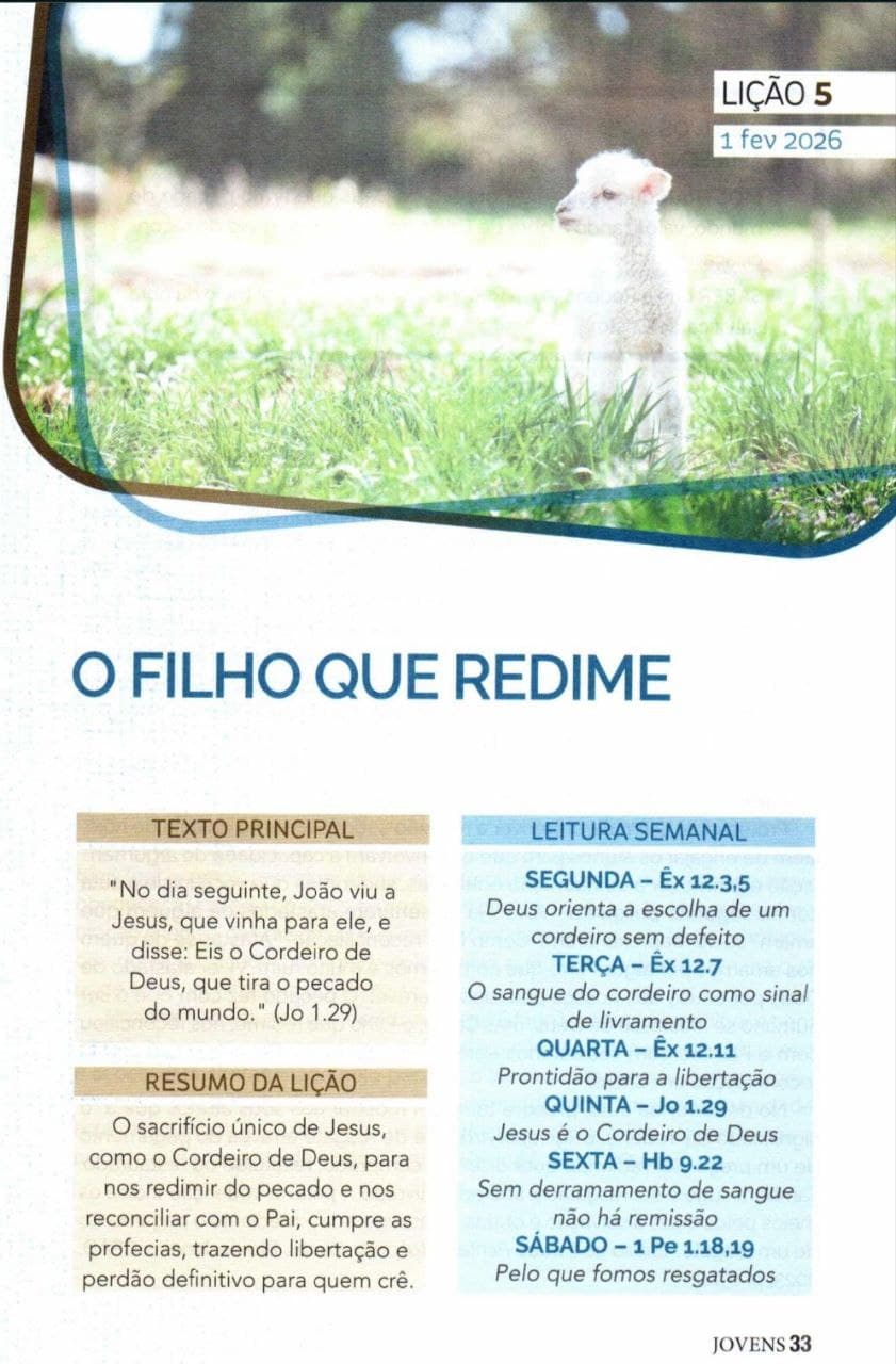 Arte da lição 5 — O Filho que Redime