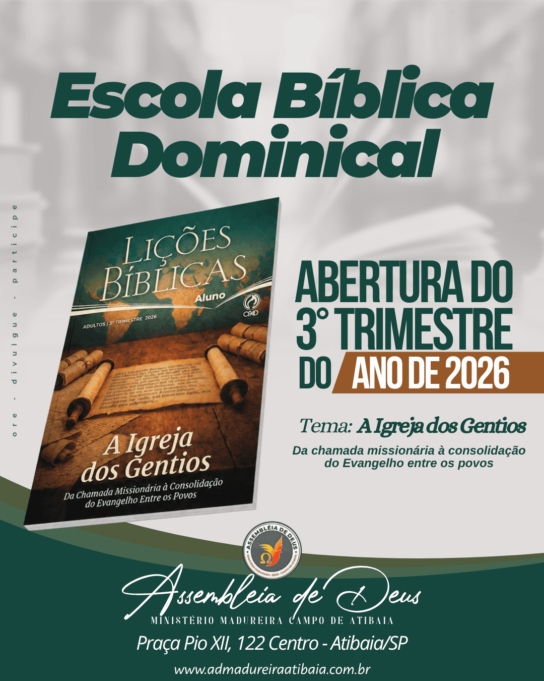 3º Trimestre EBD 2026 — A Igreja dos Gentios