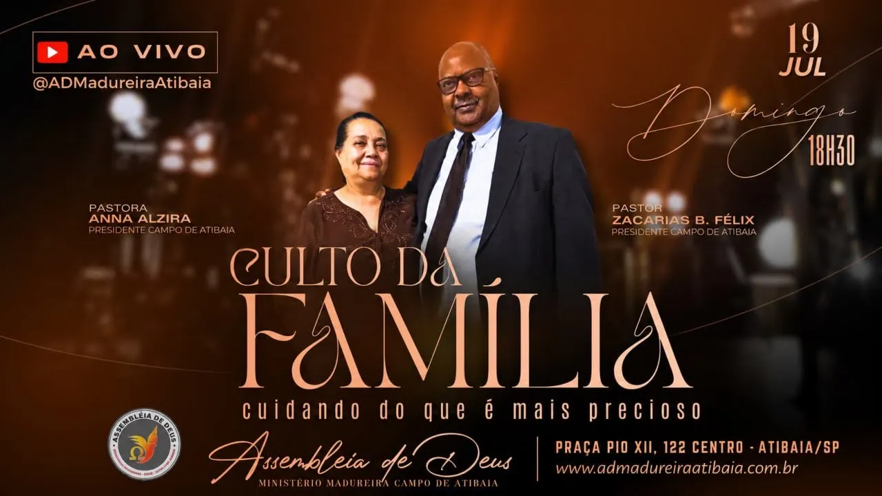 Grande Culto da Família | Uma Noite de Fé, Louvor e Palavra | 19/07/2026
