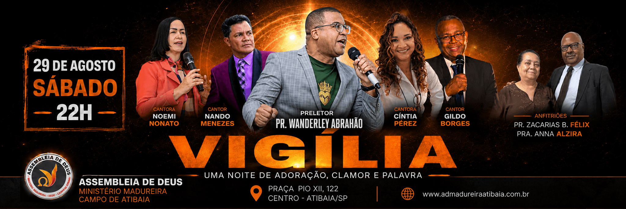 Banner da Vigília 29 de agosto — AD Madureira Atibaia