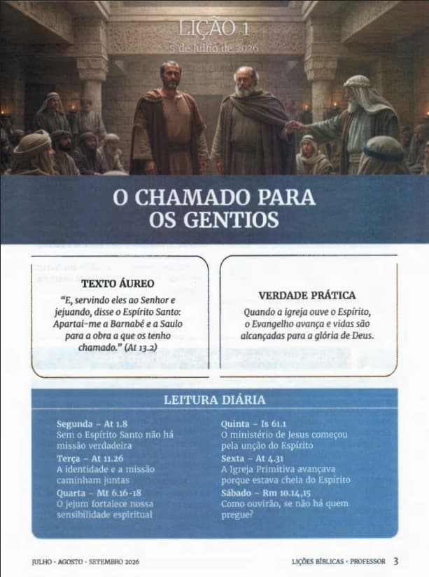 Arte da lição 1 — O Chamado para os Gentios