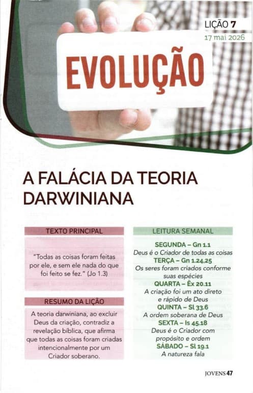 Arte da lição 7 — A Falácia da Teoria Darwiniana