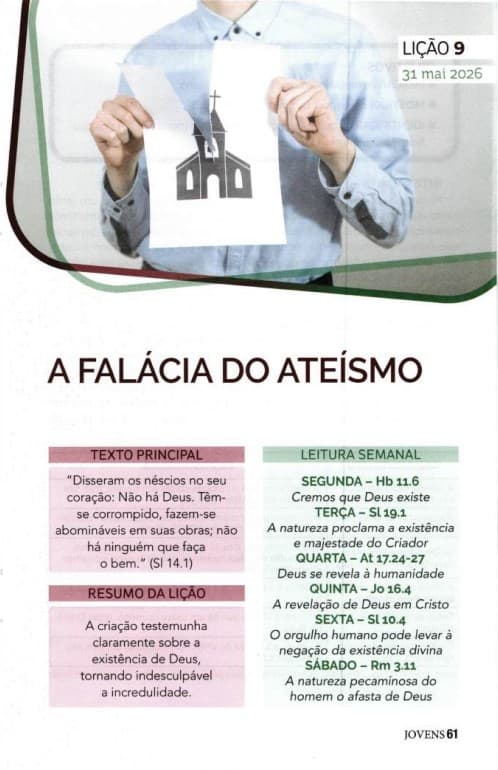 Arte da lição 9 — A Falácia do Ateísmo