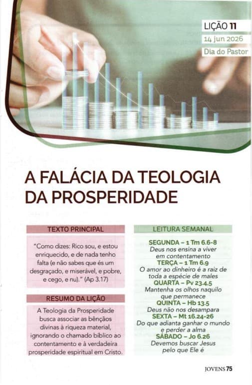Arte da lição 11 — A Falácia da Teologia da Prosperidade