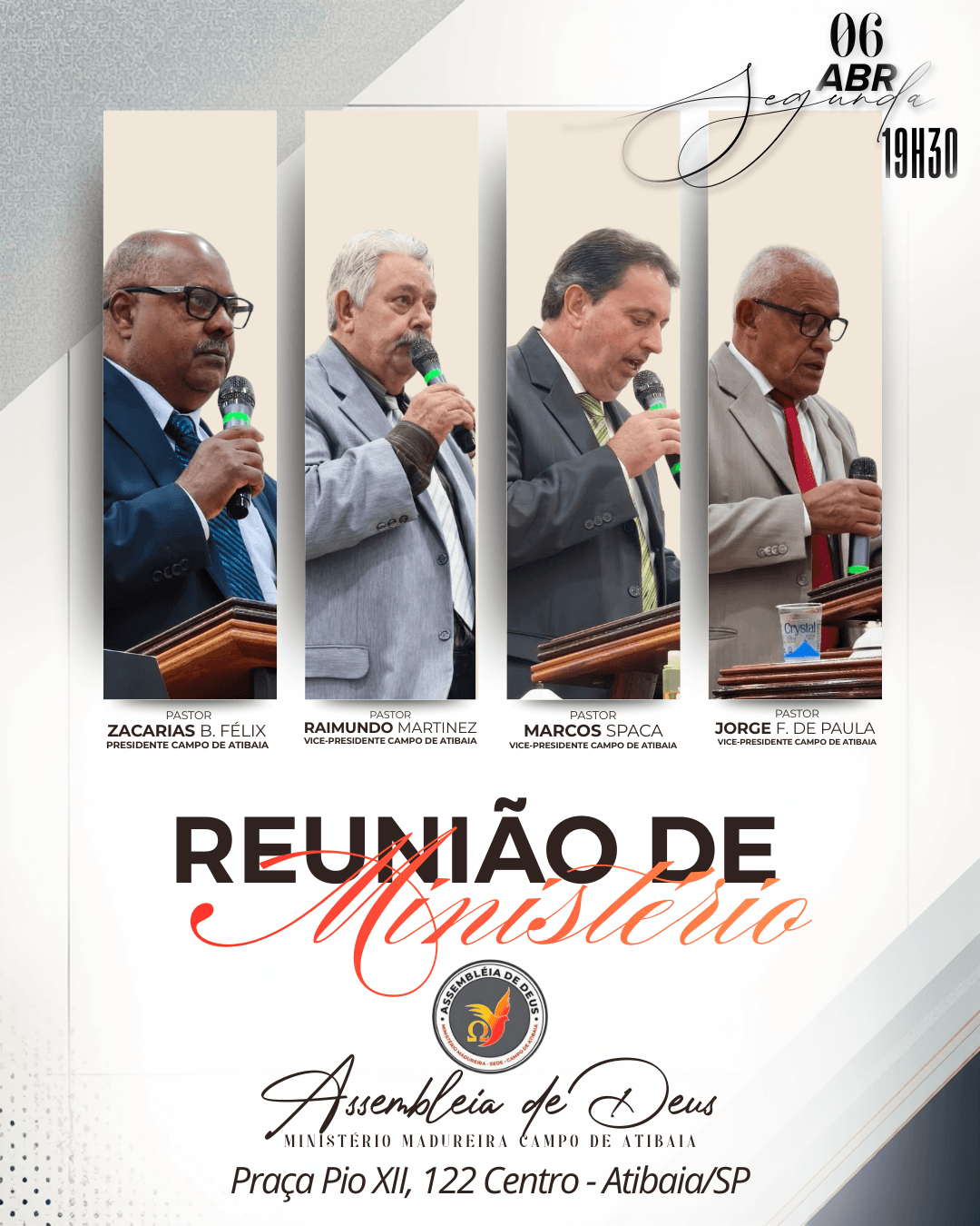 Culto e Reunião de Obreiros com Cicero Nogueira
