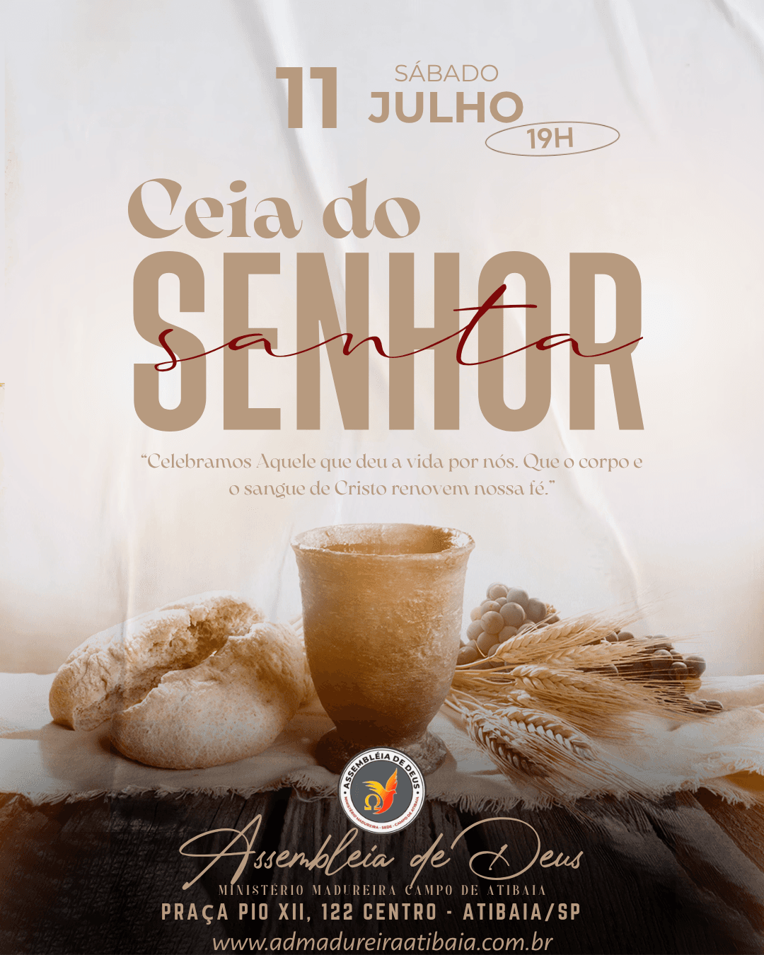 Santa Ceia e Reunião de Obreiros
