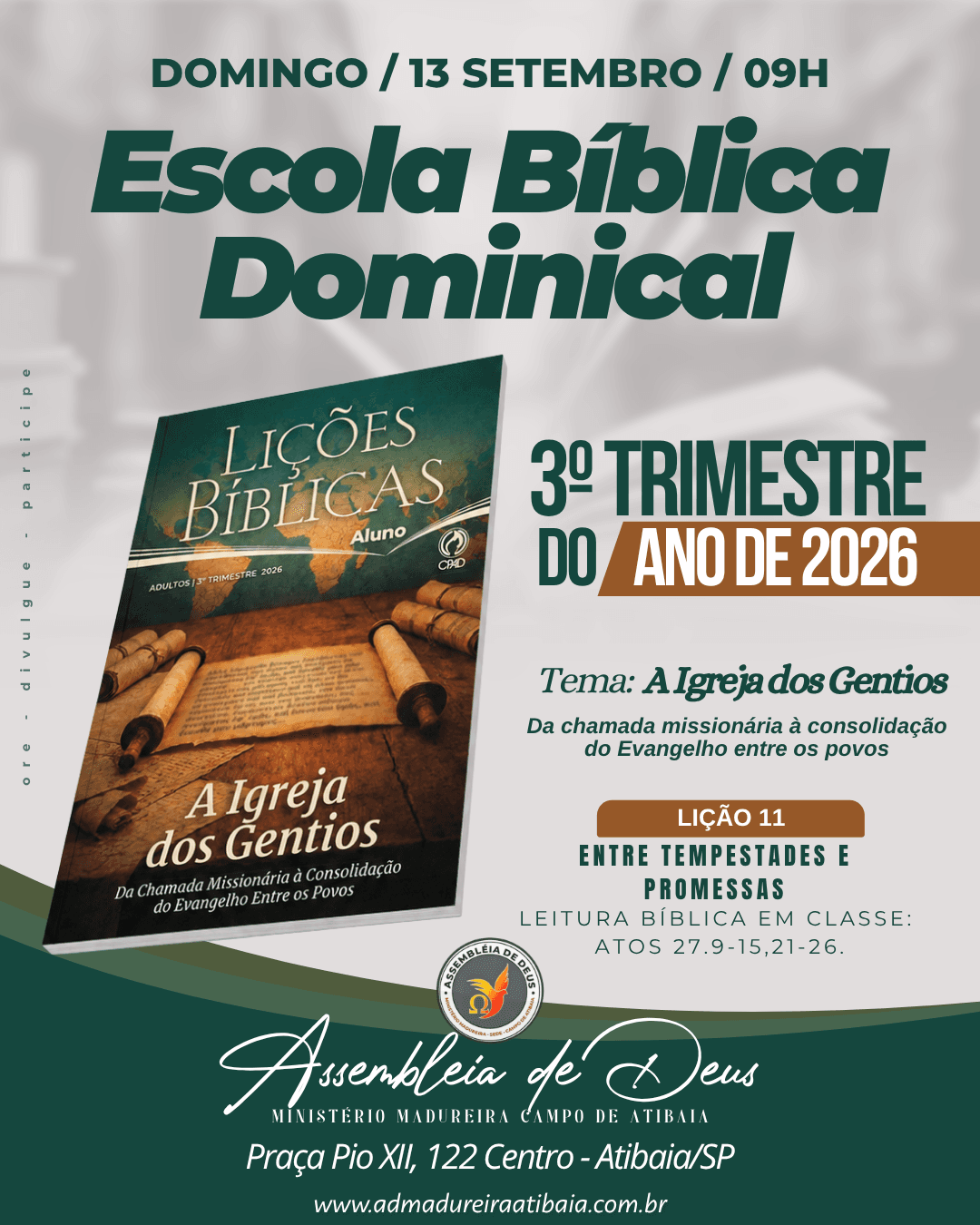 Escola Bíblica Dominical (EBD)
